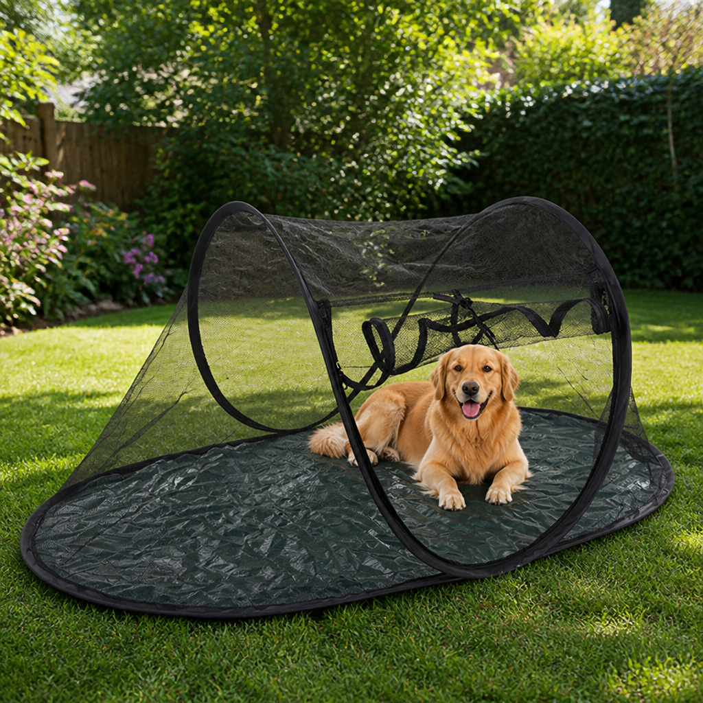 DogBedHouse Breathable Mesh Pop-Up Pet Tent