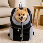 DogBedHouse Breathable Mesh & Reflective Backpack Carrier (Removable Pad)