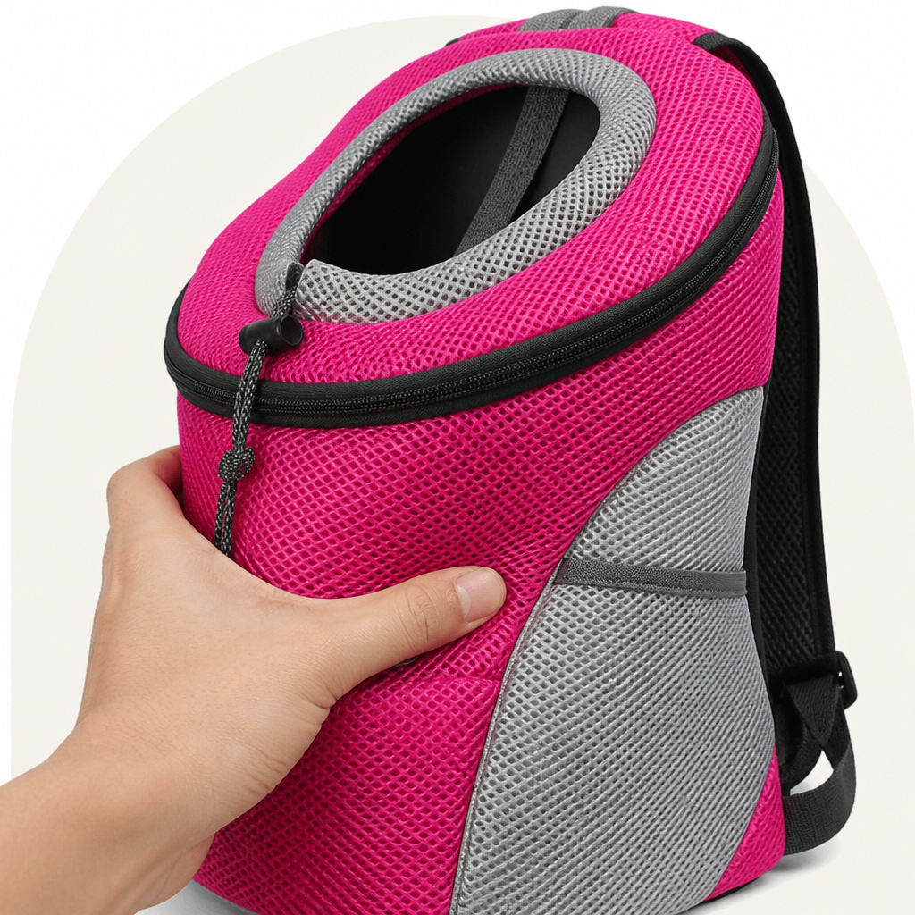 DogBedHouse Breathable Mesh & Reflective Backpack Carrier (Removable Pad)
