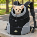 DogBedHouse Breathable Mesh & Security Zipper Backpack Carrier (Front-Opening)