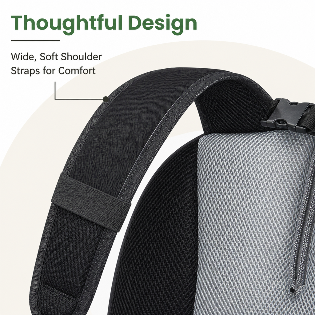 DogBedHouse Breathable Mesh & Security Zipper Backpack Carrier (Front-Opening)