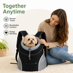 DogBedHouse Breathable Mesh & Security Zipper Backpack Carrier (Front-Opening)