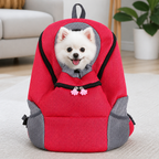 DogBedHouse Breathable Mesh & Security Zipper Backpack Carrier (Front-Opening)