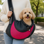 DogBedHouse Breathable Mesh & Sponge-Padded Sling Carrier