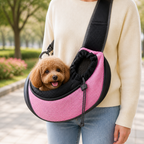 DogBedHouse Breathable Mesh & Sponge-Padded Sling Carrier