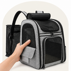 DogBedHouse Breathable Mesh & Water-Repellent Pet Backpack Carrier (Collapsible)