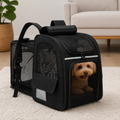DogBedHouse Breathable Mesh & Water-Repellent Pet Backpack Carrier (Collapsible)