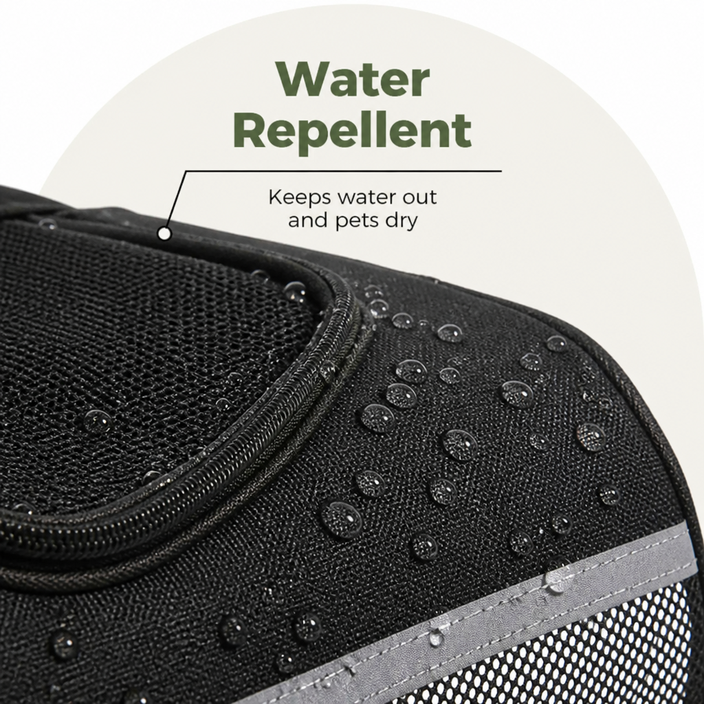 DogBedHouse Breathable Mesh & Water-Resistant Pet Backpack