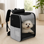 DogBedHouse Breathable Mesh & Water-Resistant Pet Backpack