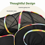 DogBedHouse Breathable Mesh & Waterproof Cat Playpen (Pop-Up Tent & Tunnel)