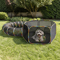 DogBedHouse Breathable Mesh & Waterproof Cat Playpen (Pop-Up Tent & Tunnel)