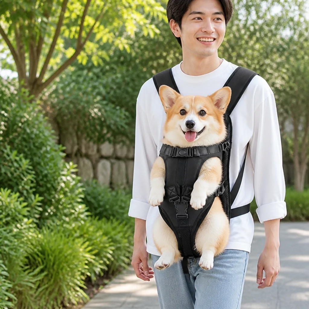DogBedHouse Breathable Oxford & Adjustable Straps Carrier Backpack