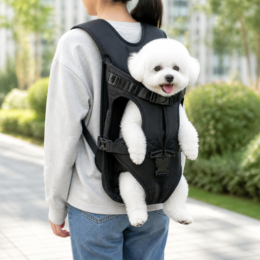 DogBedHouse Breathable Oxford & Adjustable Straps Carrier Backpack