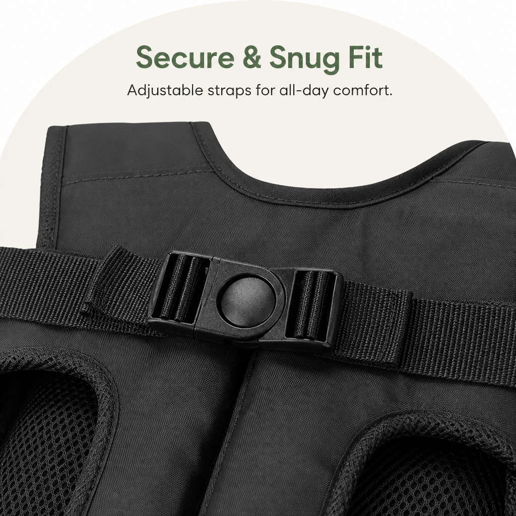 DogBedHouse Breathable Oxford & Adjustable Straps Carrier Backpack