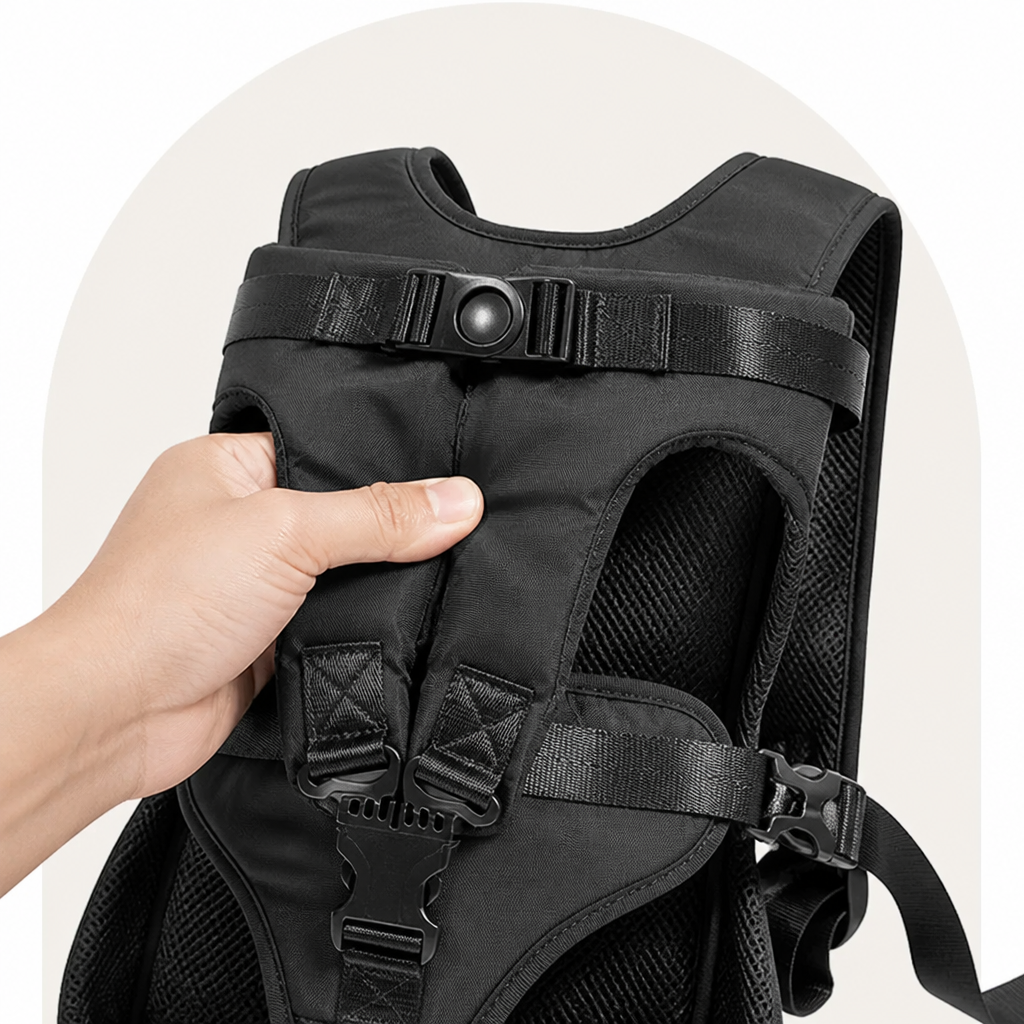 DogBedHouse Breathable Oxford & Adjustable Straps Carrier Backpack