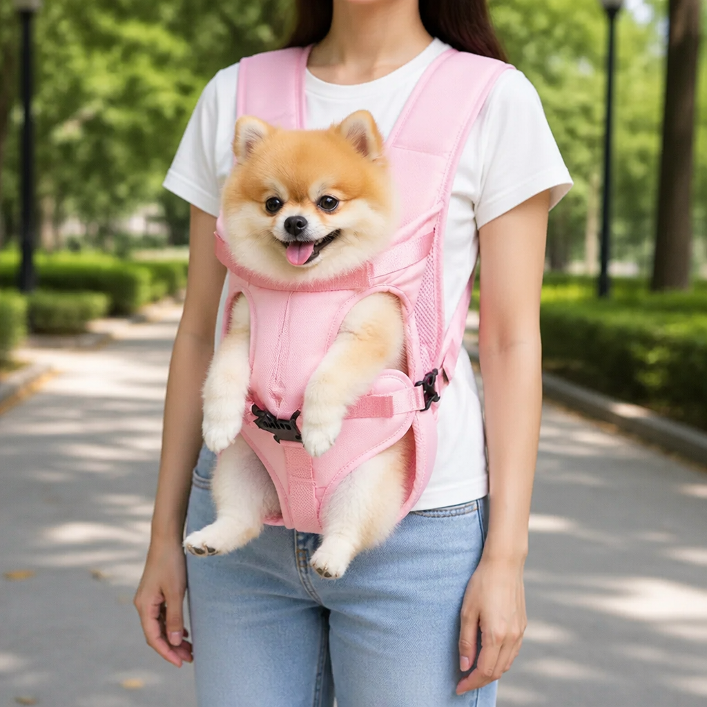 DogBedHouse Breathable Oxford & Adjustable Straps Carrier Backpack