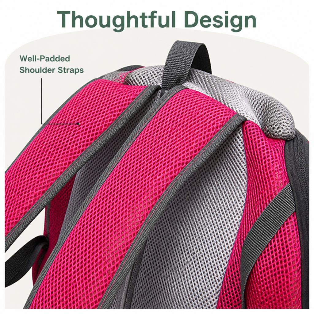 DogBedHouse Breathable Padded Hands-Free Backpack Carrier