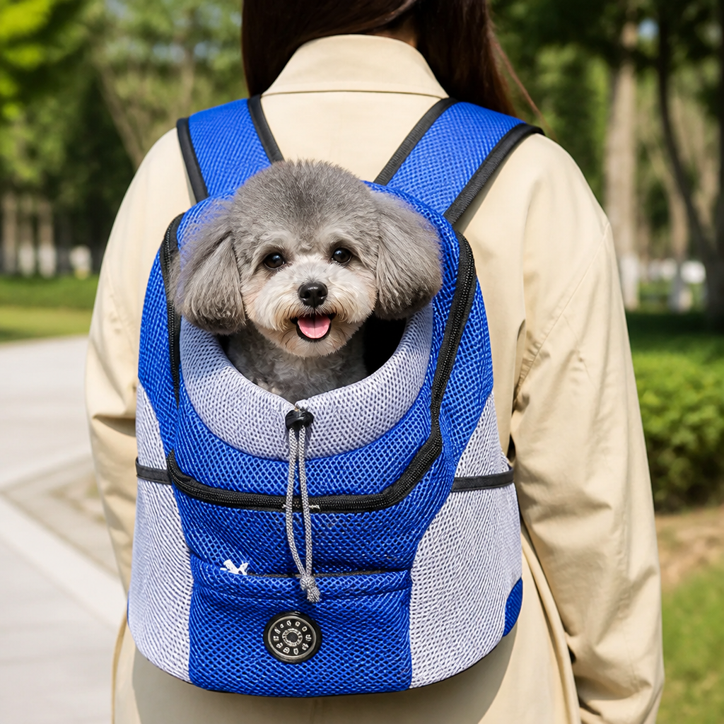 DogBedHouse Breathable Padded Hands-Free Backpack Carrier