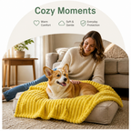 DogBedHouse Calming Coral Velvet & Machine Washable Pet Blanket