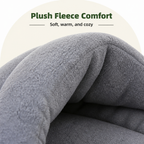 DogBedHouse Calming Plush Fleece Pet Cave Bed