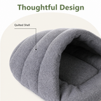 DogBedHouse Calming Plush Fleece Pet Cave Bed