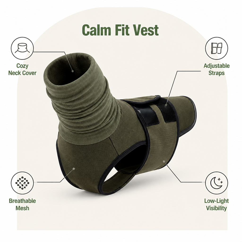 DogBedHouse Calming Pressure & Adjustable Anxiety Vest