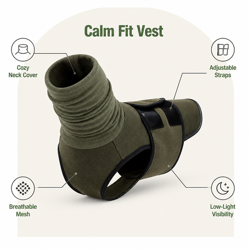 DogBedHouse Calming Pressure & Adjustable Anxiety Vest
