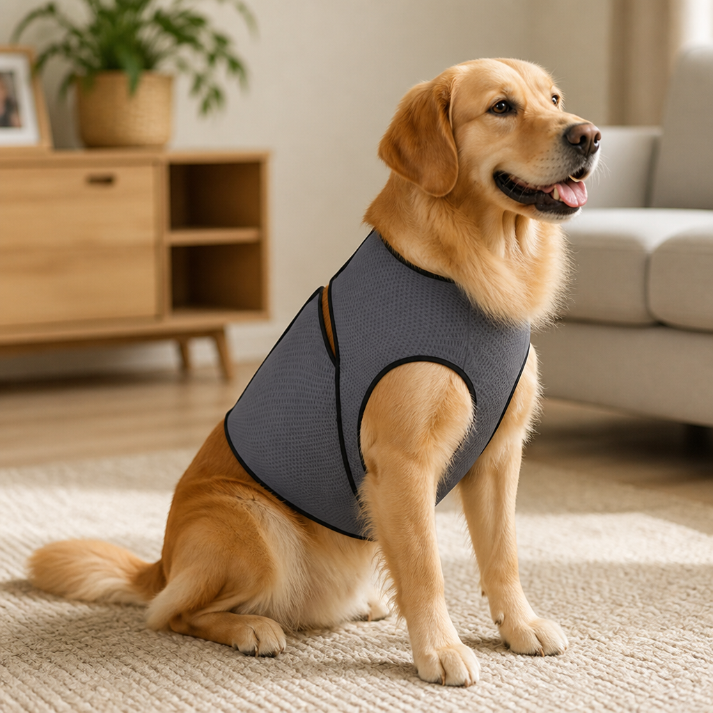 DogBedHouse Calming Snug Wrap Dog Jacket (Adjustable Velcro)
