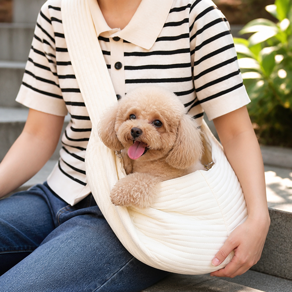 DogBedHouse Canvas Breathable Crossbody Sling Carrier