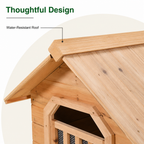DogBedHouse Cedar Wood & Rainproof Pet House (Indoor/Outdoor)