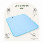 DogBedHouse Chemical-Free Breathable & Sweat-Absorbent Cooling Mat (Hand-Washable)