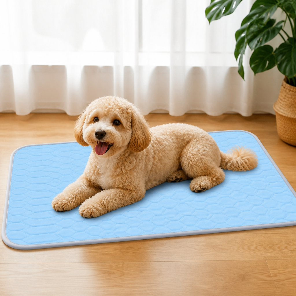 DogBedHouse Chemical-Free Breathable & Sweat-Absorbent Cooling Mat (Hand-Washable)