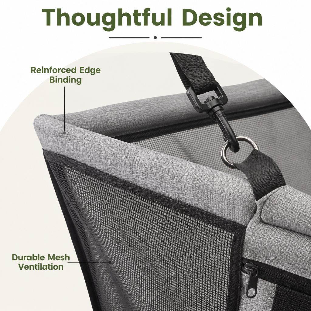 DogBedHouse Chemical-Free Foldable Hammock Car Seat Cover