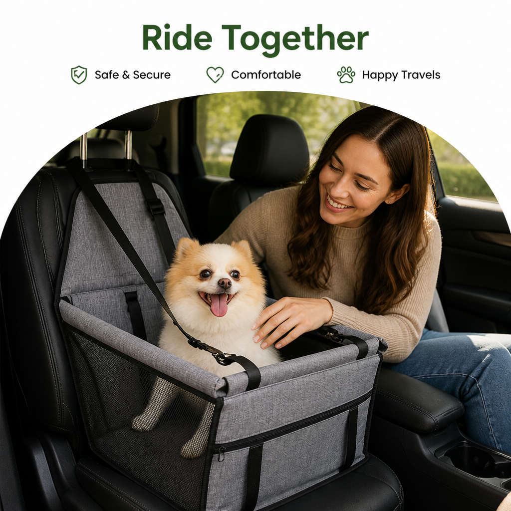 DogBedHouse Chemical-Free Foldable Hammock Car Seat Cover