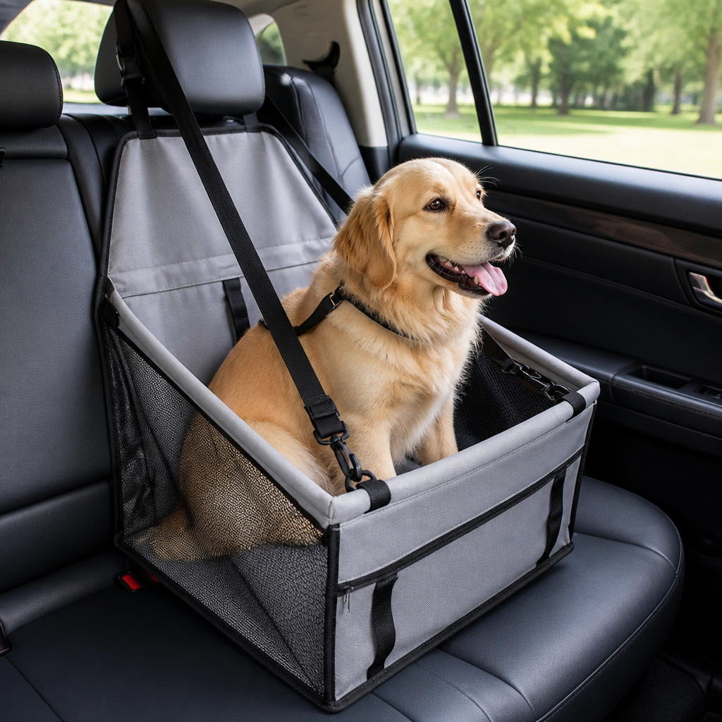 DogBedHouse Chemical-Free & Foldable Hammock Car Seat Cover