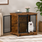 DogBedHouse Chew-Resistant Dual-Door Locking Dog Crate