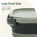 DogBedHouse Collapsible Leak-Proof Divided Travel Bowl