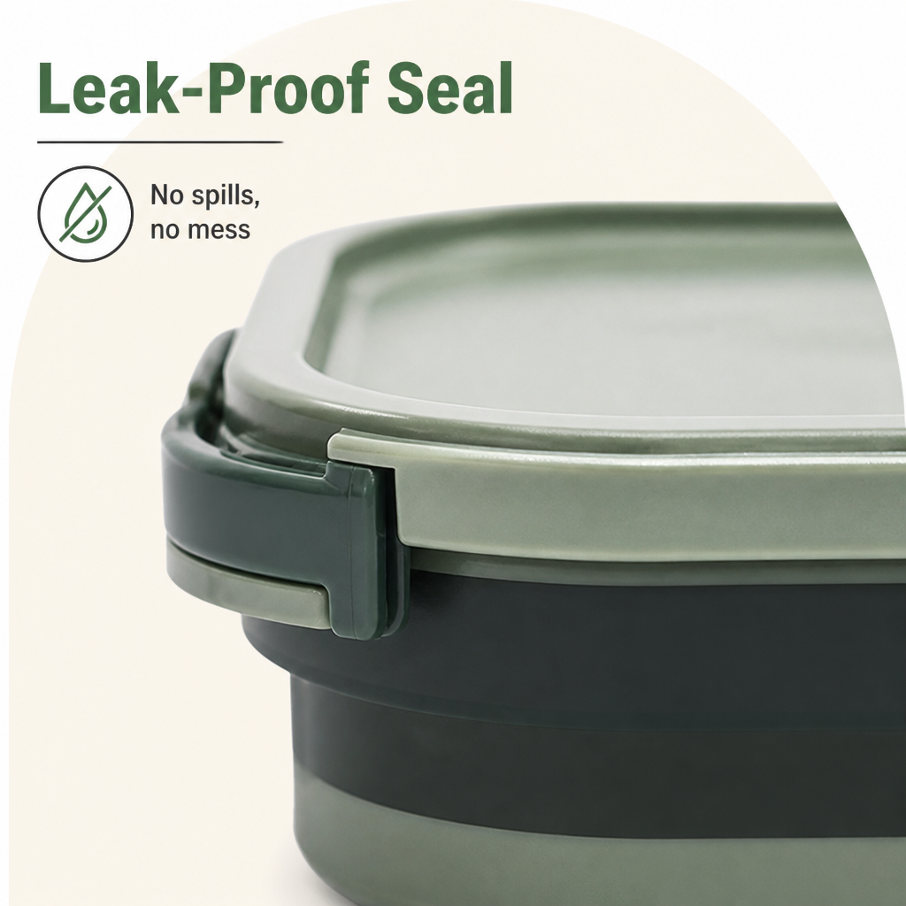 DogBedHouse Collapsible Leak-Proof Divided Travel Bowl