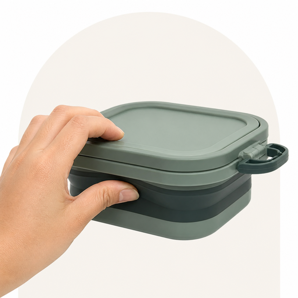 DogBedHouse Collapsible Leak-Proof Divided Travel Bowl