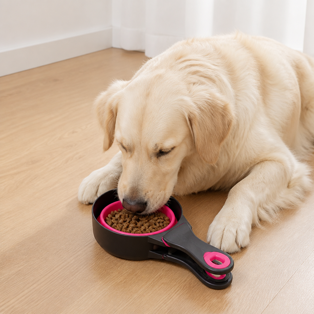 DogBedHouse Collapsible & Sealing Clip Feeding Scoop (Measuring Cup)