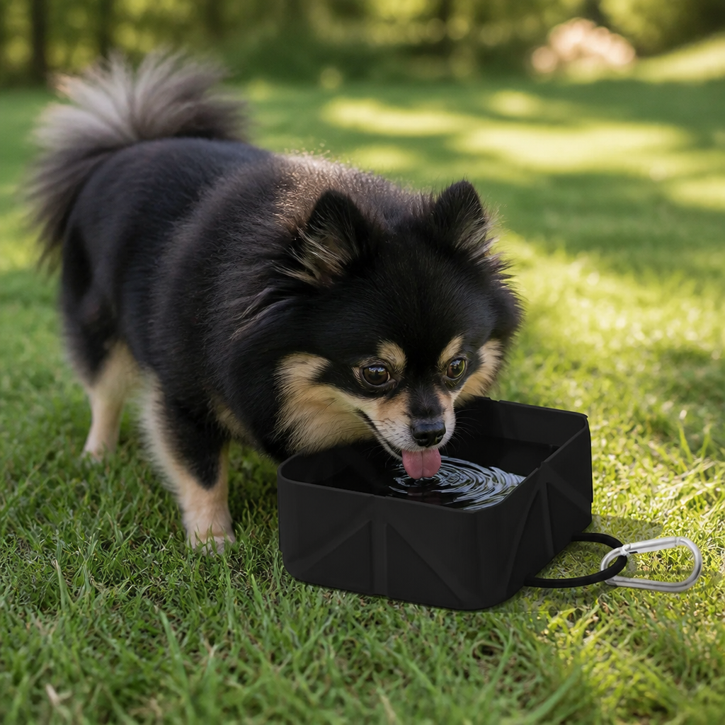 DogBedHouse Collapsible Silicone Pet Travel Bowl