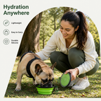 DogBedHouse Collapsible Silicone & Travel-Friendly Dog Bowl