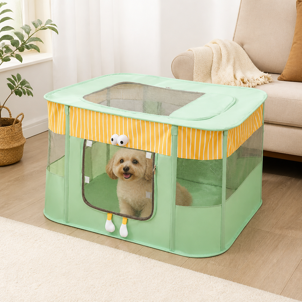 DogBedHouse Collapsible & Space-Saving Steel-Wire Pet House