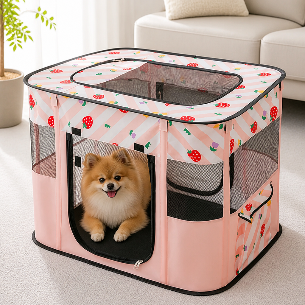DogBedHouse Collapsible & Space-Saving Steel-Wire Pet House
