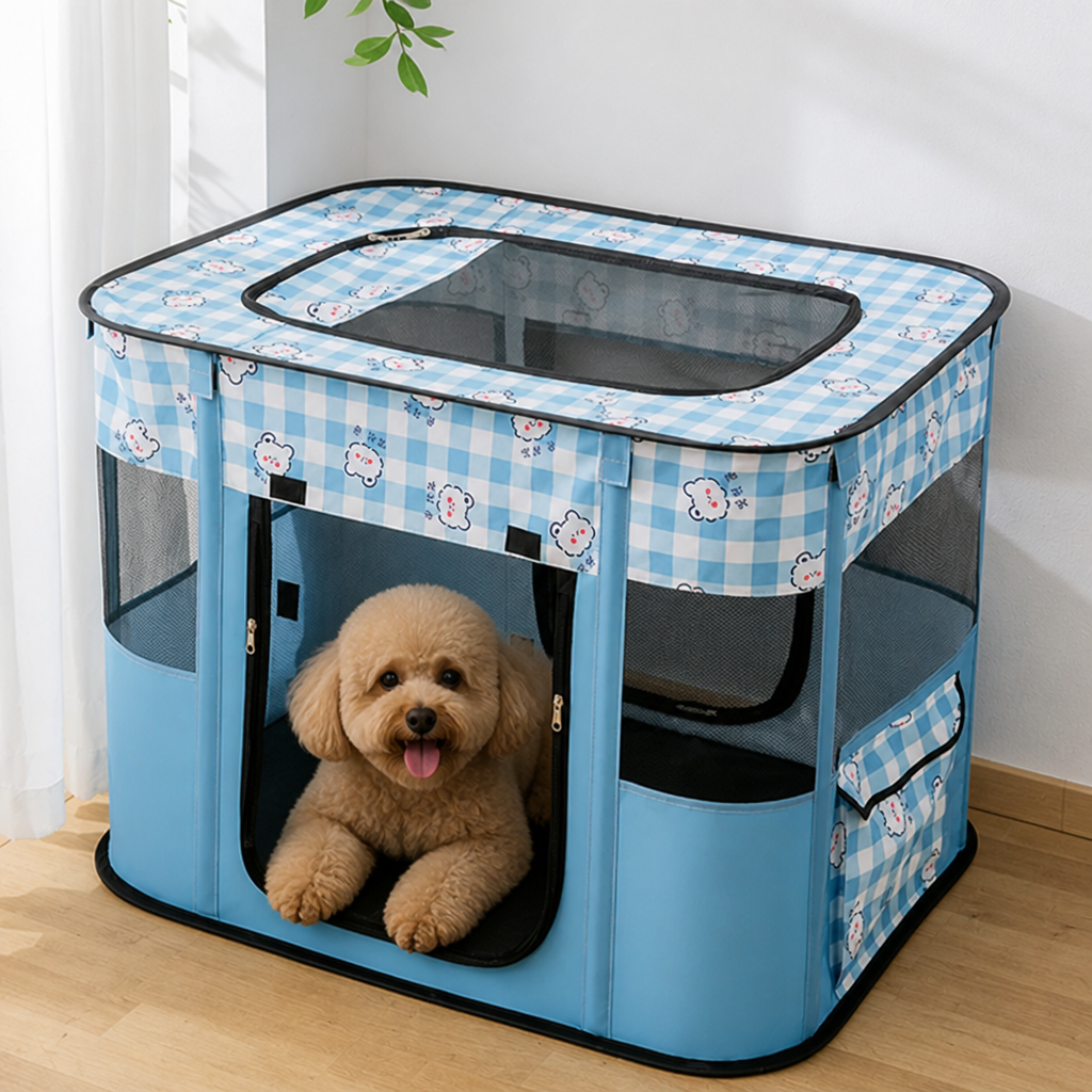 DogBedHouse Collapsible & Space-Saving Steel-Wire Pet House