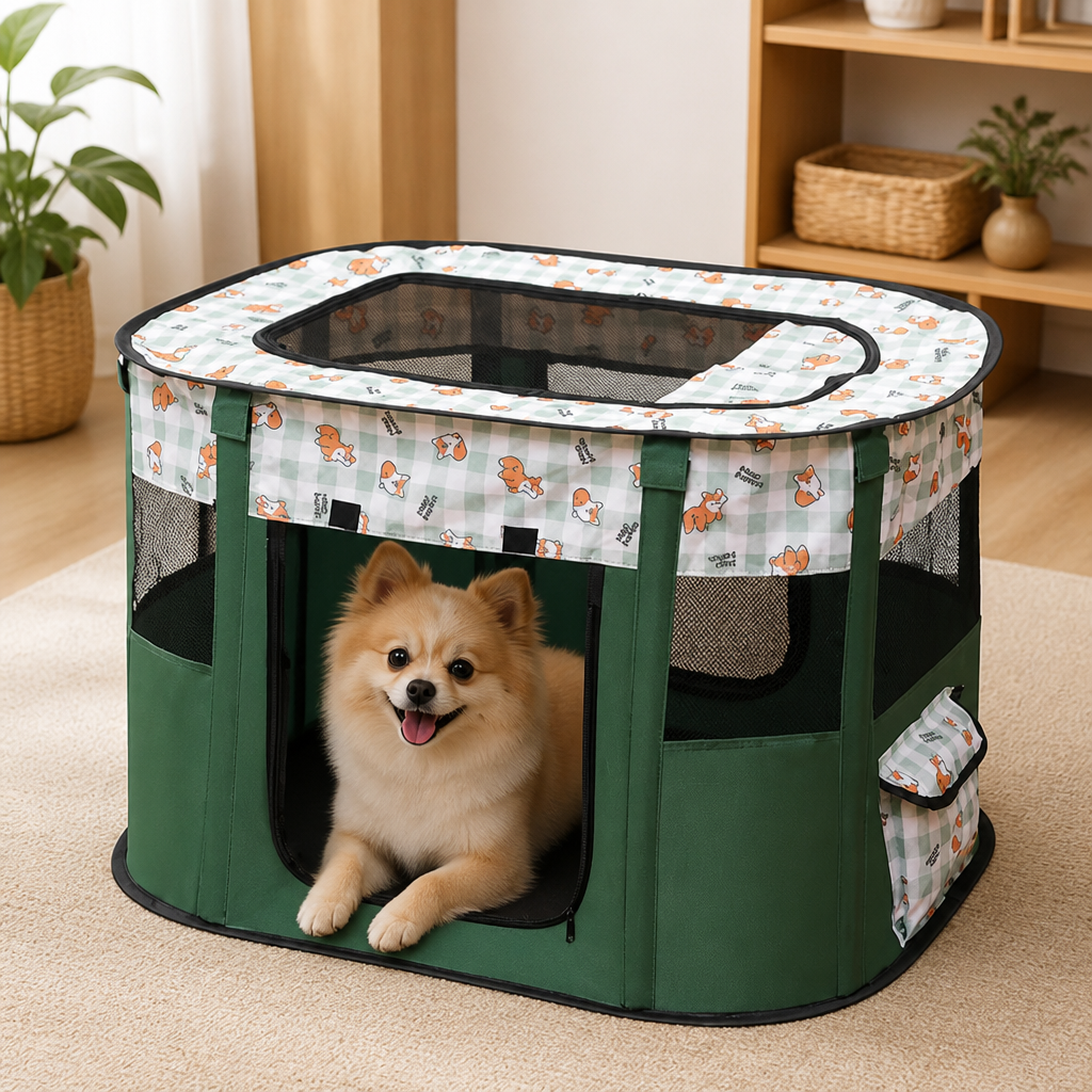 DogBedHouse Collapsible & Space-Saving Steel-Wire Pet House