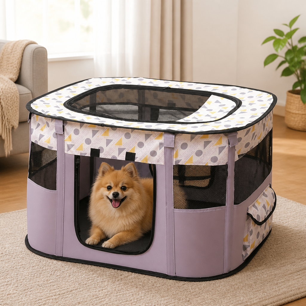 DogBedHouse Collapsible & Space-Saving Steel-Wire Pet House