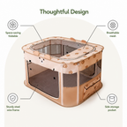 DogBedHouse Collapsible & Space-Saving Steel-Wire Pet House