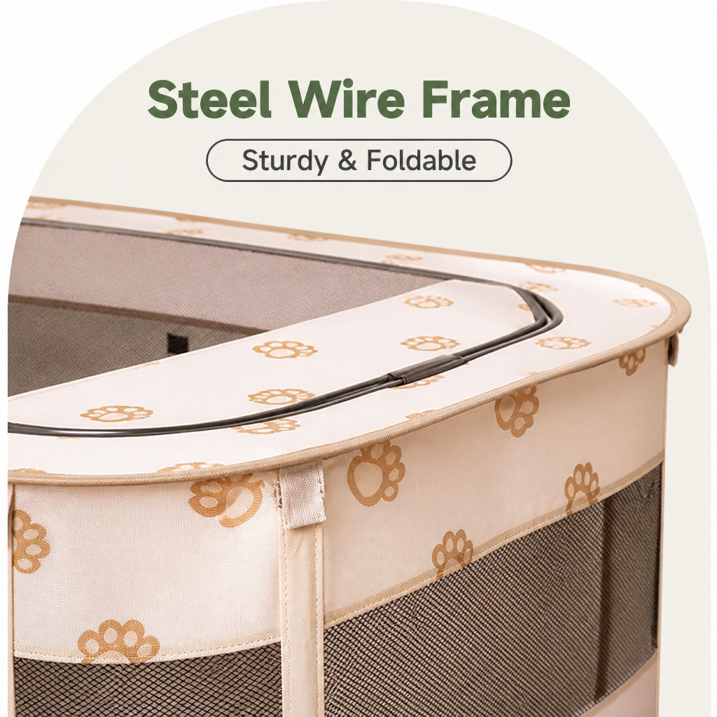 DogBedHouse Collapsible & Space-Saving Steel-Wire Pet House