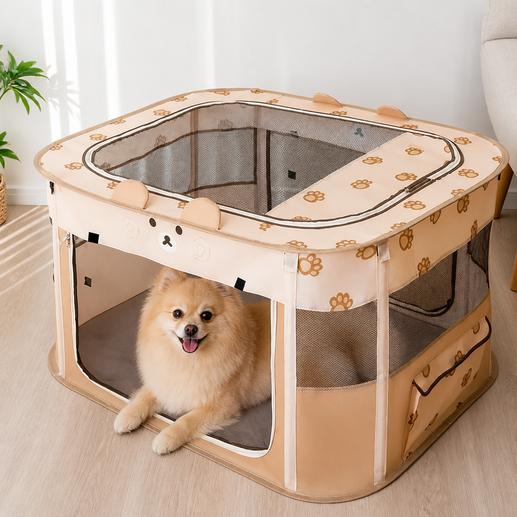 DogBedHouse Collapsible & Space-Saving Steel-Wire Pet House